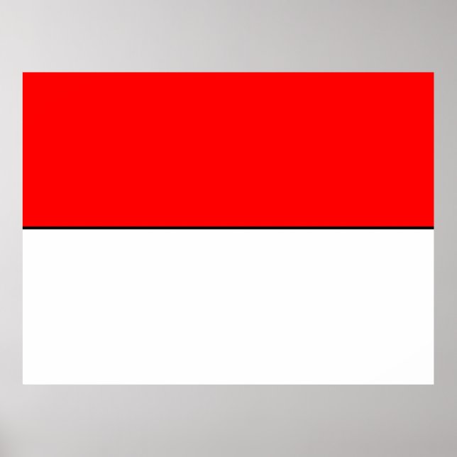 Flagge Indonesiens Poster (Vorne)