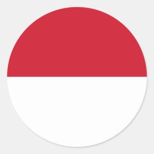 Flagge Indonesiens Runder Aufkleber