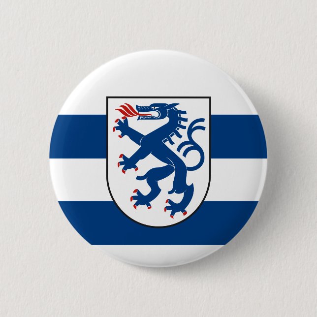 Flagge Ingolstadt, Bayern - DEUTSCHLAND Button (Vorderseite)