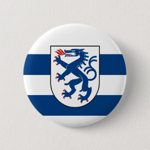 Flagge Ingolstadt, Bayern - DEUTSCHLAND Button