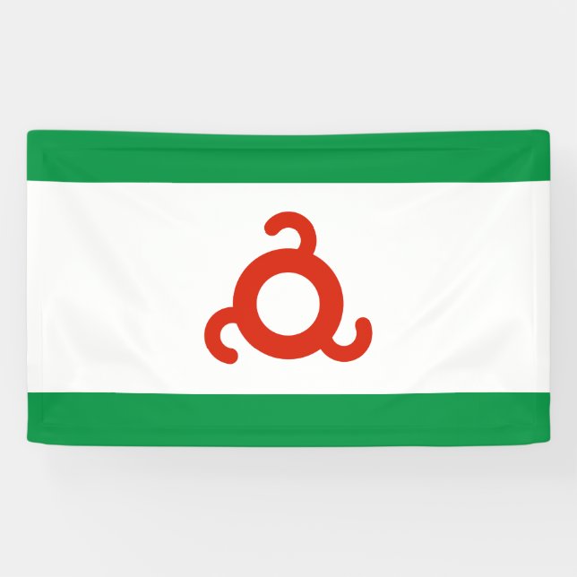 Flagge Inguschetiens Banner (Horizontal)