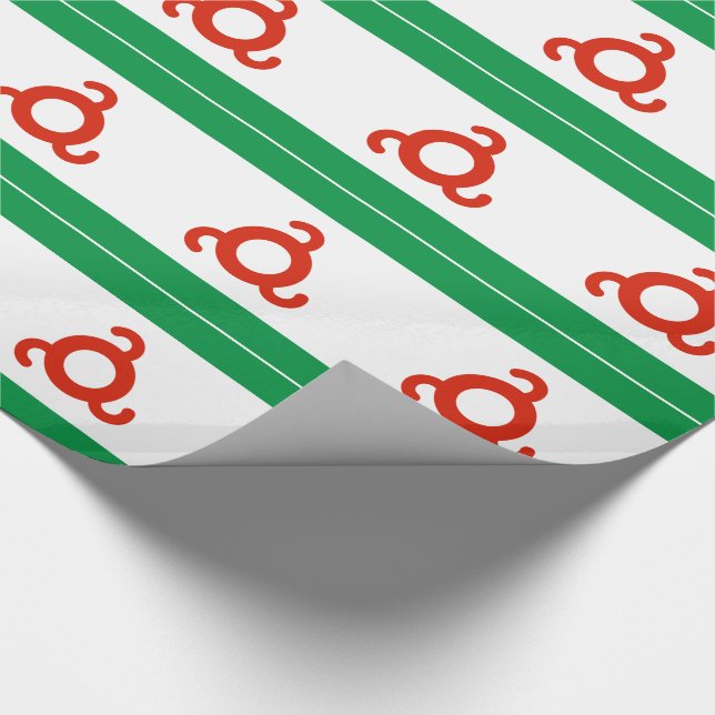 Flagge Inguschetiens Geschenkpapier (Ecke)