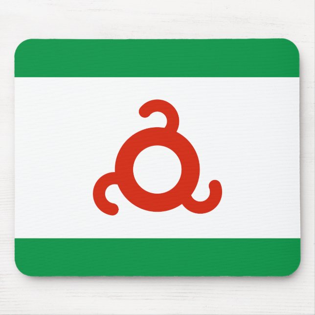 Flagge Inguschetiens Mousepad (Vorne)