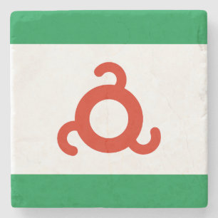 Flagge Inguschetiens Steinuntersetzer