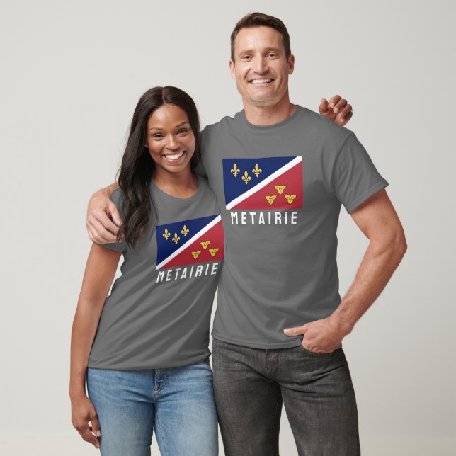 Flagge (inoffiziell) von Metairie, Louisiana T-Shirt (Unisex)