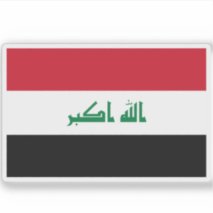 Flagge Iraks Aufkleber