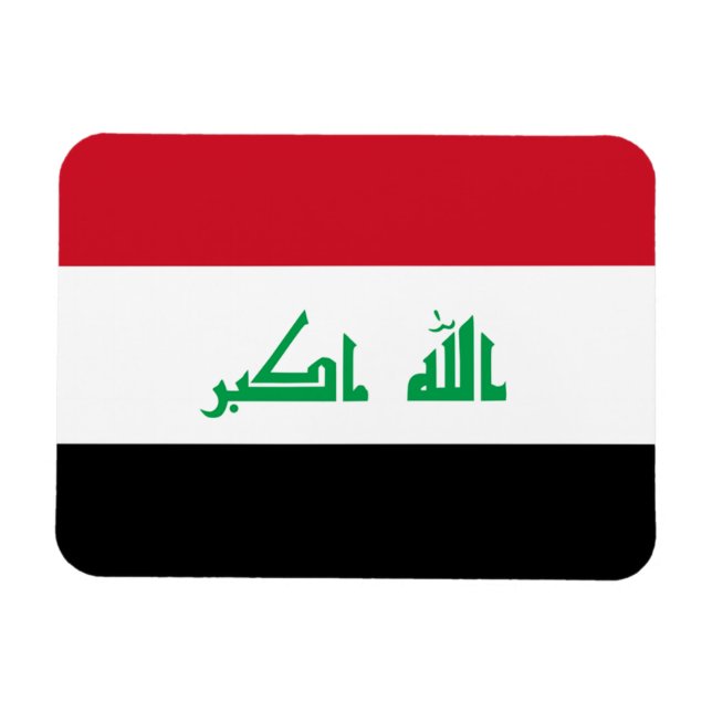 Flagge Iraks Magnet (Horizontal)