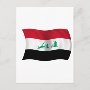 Flagge Iraks Postkarte