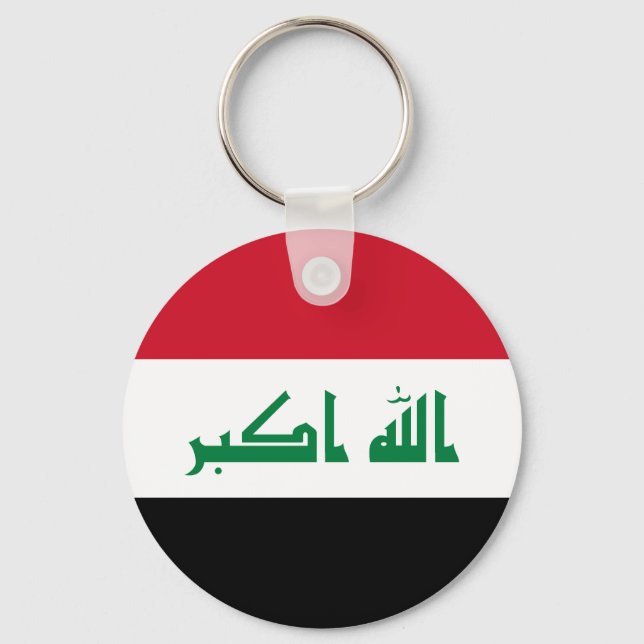 Flagge Iraks Schlüsselanhänger (Vorderseite)