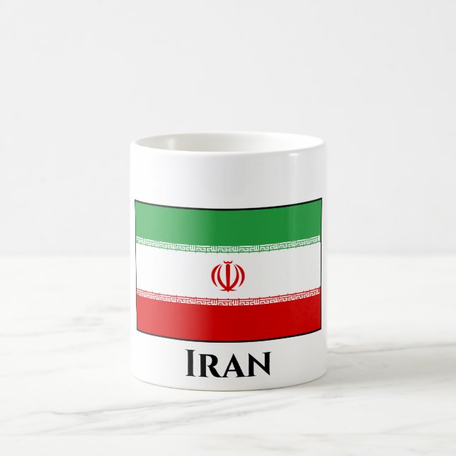 Flagge Iran (Iran) Kaffeetasse (Mittel)