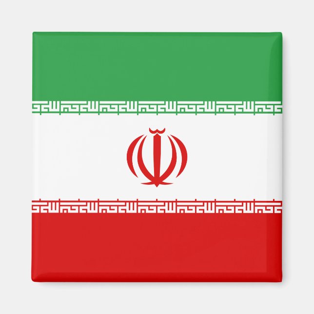 Flagge Iran (Iran) Magnet (Vorne)