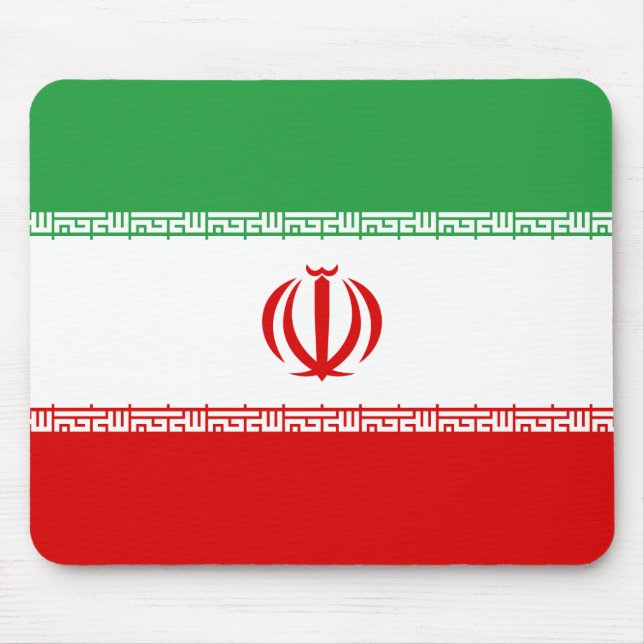 Flagge Iran (Iran) Mousepad (Vorne)