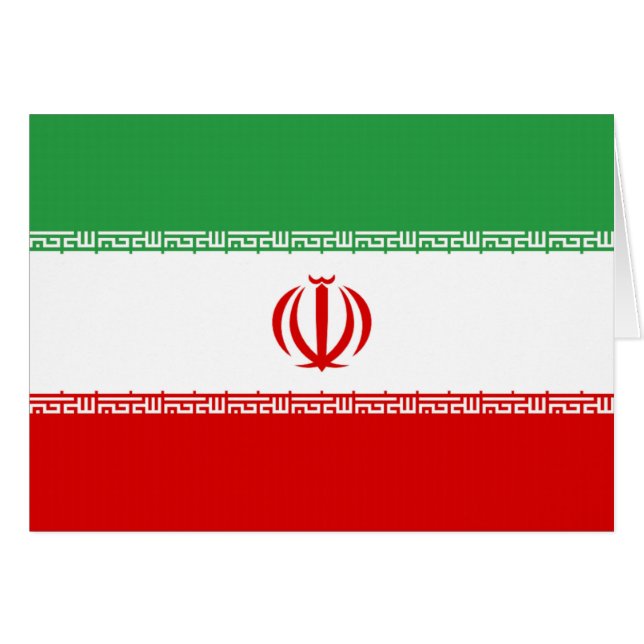 Flagge Irans (Vorderseite (Horizontal))