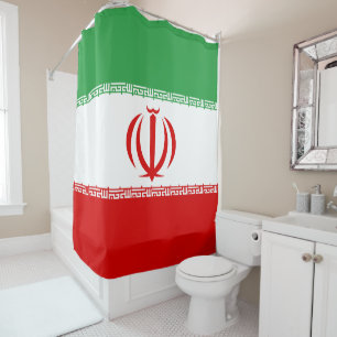 Flagge Irans Duschvorhang