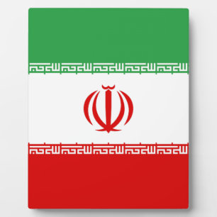 Flagge Irans Fotoplatte
