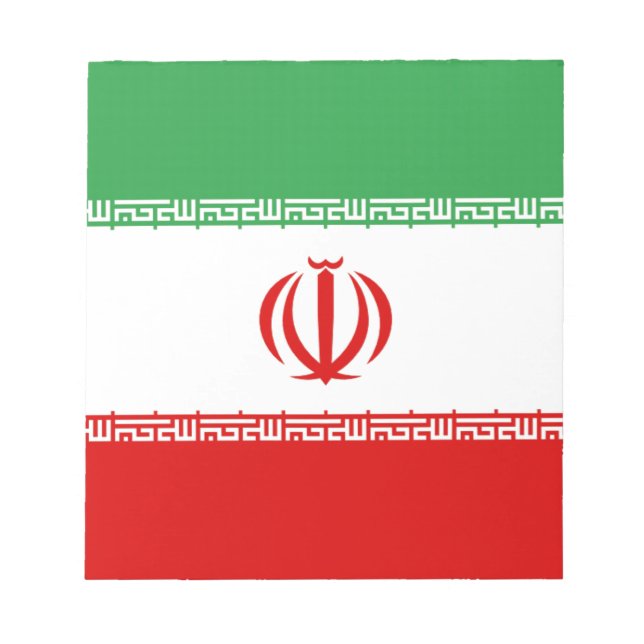 Flagge Irans Notizblock (Vorderseite)