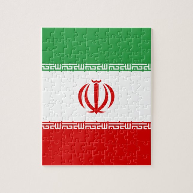Flagge Irans Puzzle (Vertikal)