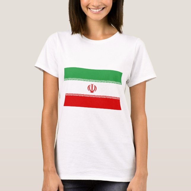 Flagge Irans T-Shirt (Vorderseite)