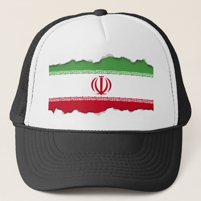 Flagge Irans Truckerkappe (Vorderseite)