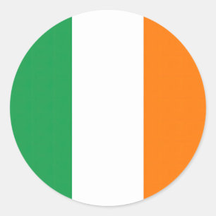 Flagge Irland Runder Aufkleber