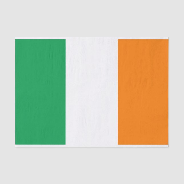 Flagge Irlands 10" x 15" Gewebepapier Seidenpapier (Vorderseite)