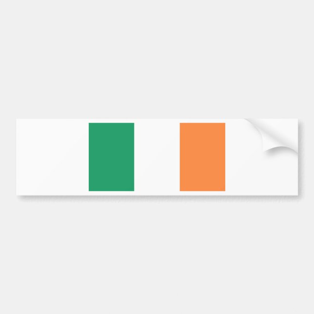 Flagge Irlands (bratach na hÉireann) Autoaufkleber (Vorne)
