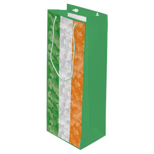 Flagge Irlands mit dem Muster Wine Gift B Geschenktüte Für Weinflaschen
