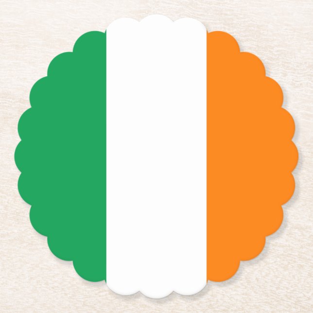 Flagge Irlands Untersetzer (Vorderseite)