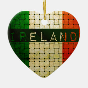 Flagge Irlands Woven Keramikornament
