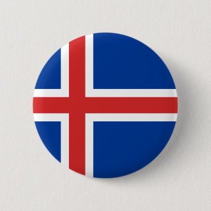Flagge Islands Button