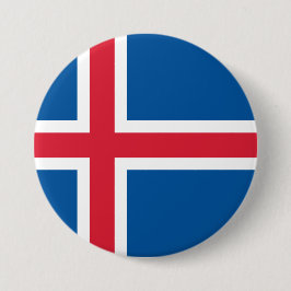 Flagge Islands Button