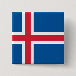Flagge Islands Button