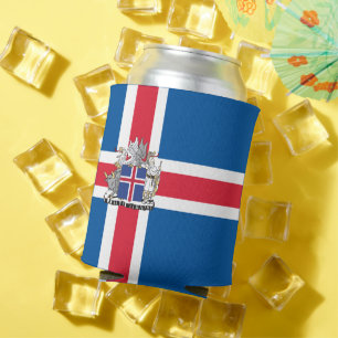 Flagge Islands Dosenkühler