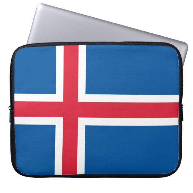 Flagge Islands Laptopschutzhülle (Vorderseite)