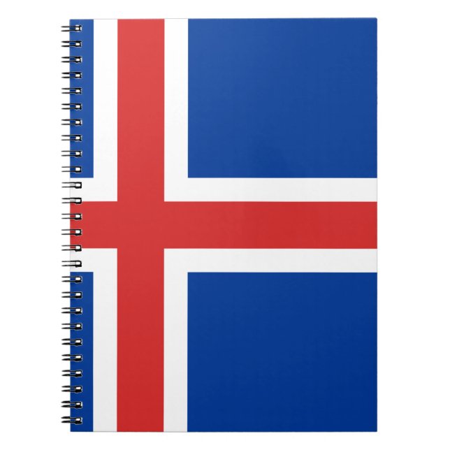 Flagge Islands Notizblock (Vorderseite)