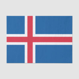 Flagge Islands Seidenpapier