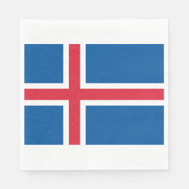 Flagge Islands Serviette