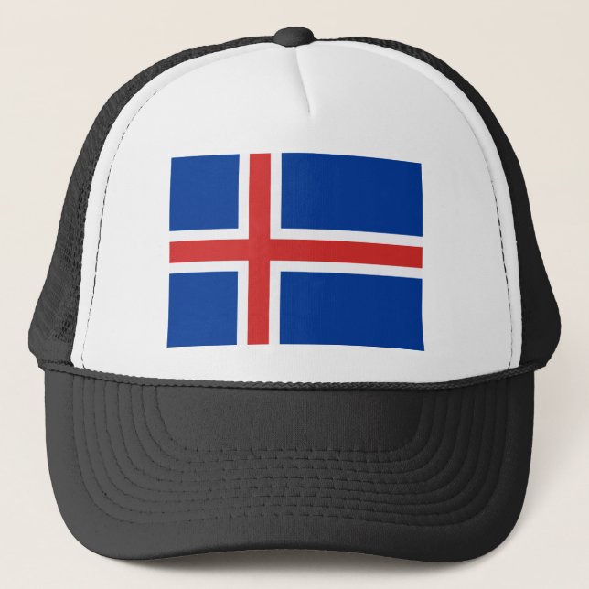 Flagge Islands Truckerkappe (Vorderseite)