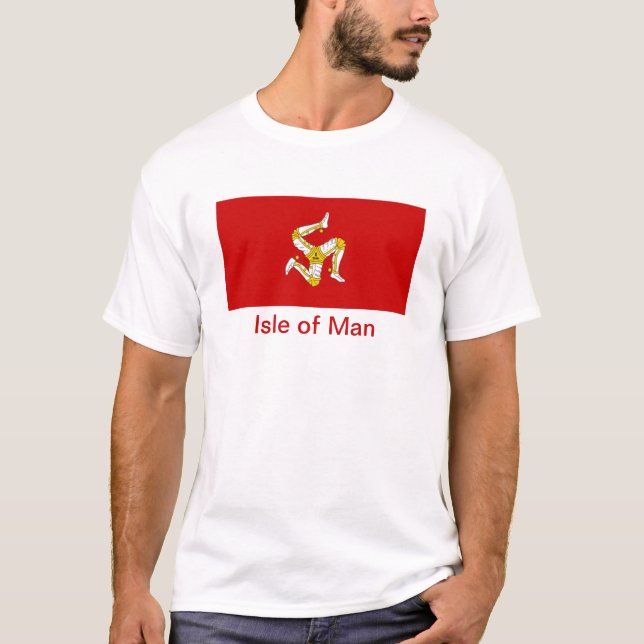 Flagge Isle of Mans T-Shirt (Vorderseite)