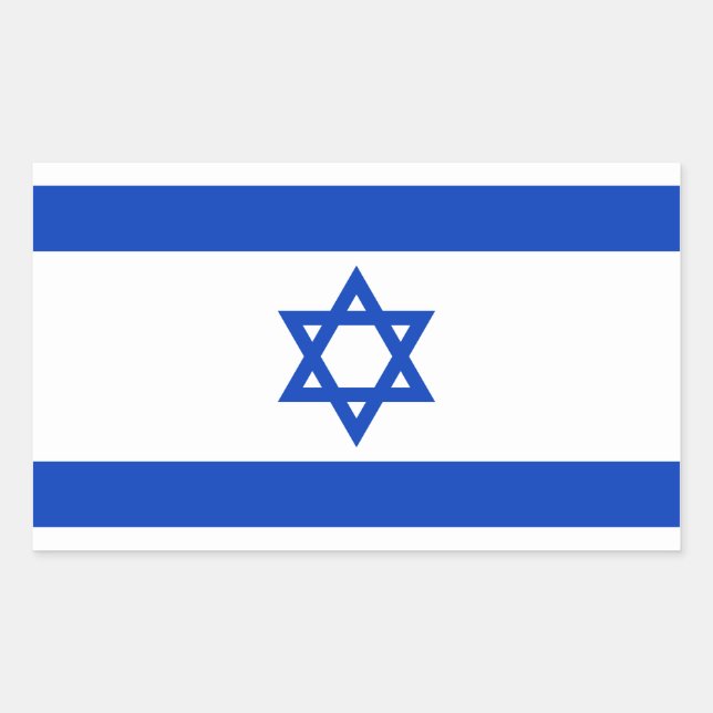 Flagge Israels Aufkleber (Vorderseite)