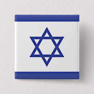 Flagge Israels Button
