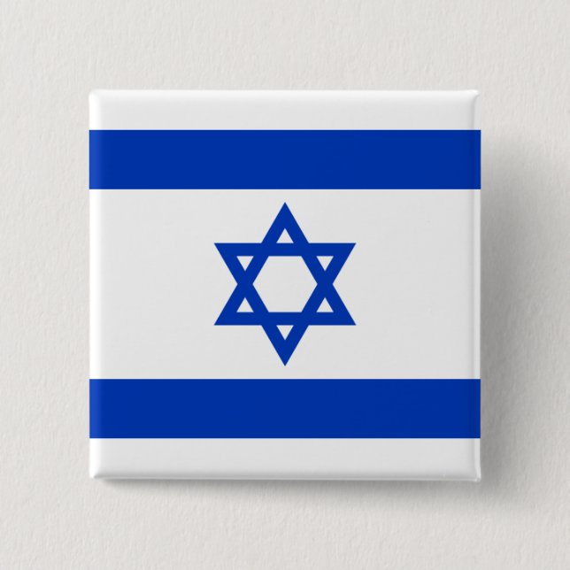 Flagge Israels Button (Vorderseite)