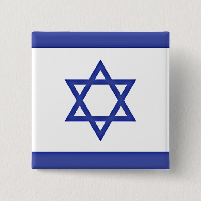 Flagge Israels Button (Vorderseite)