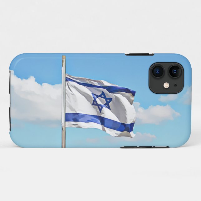 Flagge Israels Case-Mate iPhone Hülle (Rückseite (Horizontal))