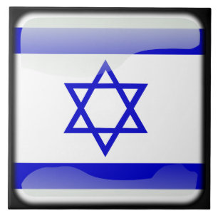 Flagge Israels Fliese