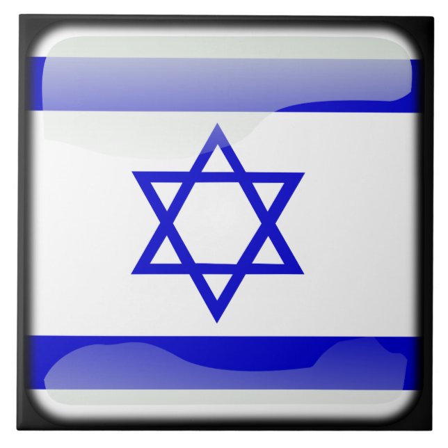 Flagge Israels Fliese (Vorderseite)