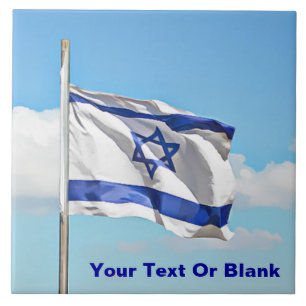 Flagge Israels Fliese