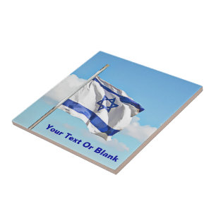 Flagge Israels Fliese