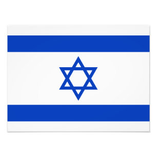 Flagge Israels Fotodruck
