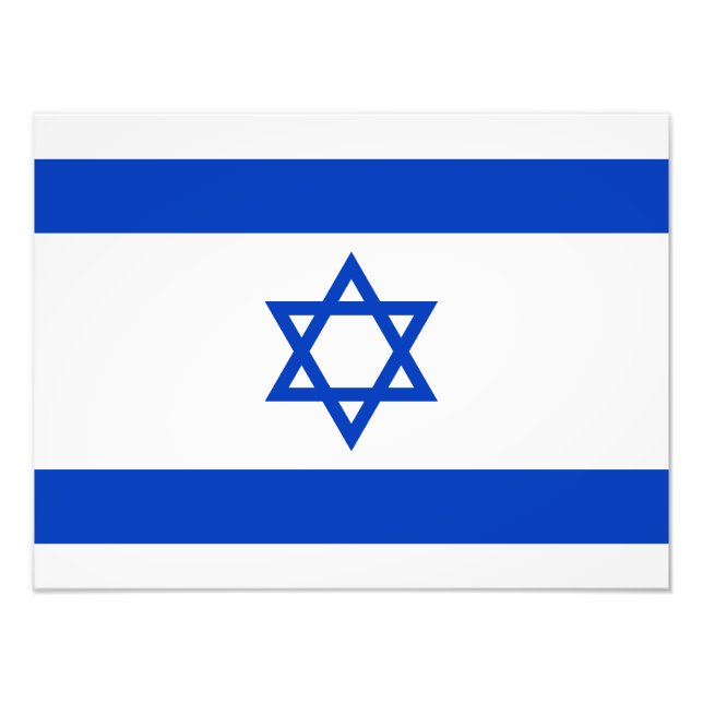 Flagge Israels Fotodruck (Vorne)